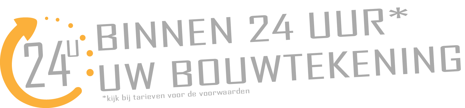 Binnen 24u* uw bouwtekening